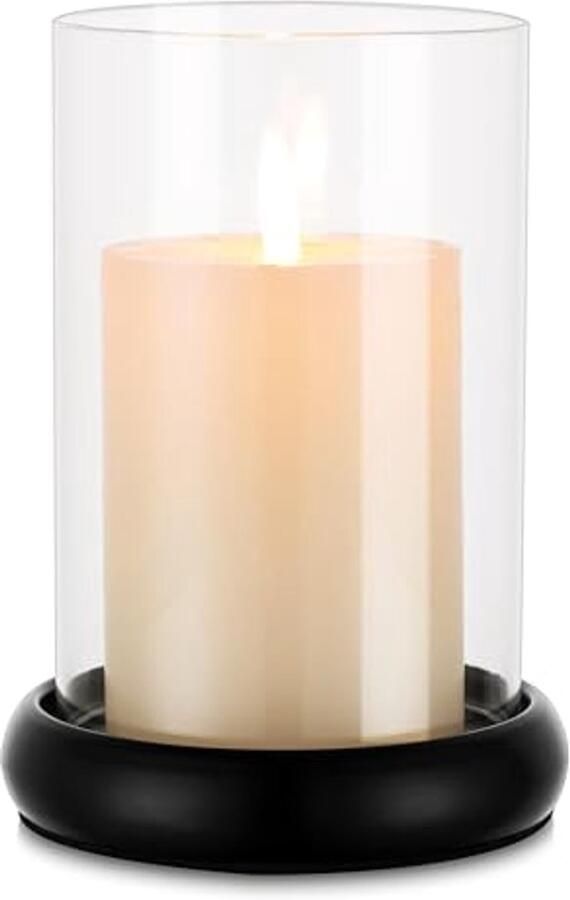 Moderne Glazen Kaarsenhouder voor Pijlerkaarsen Vintage Tafel Kandelaar voor Kerst en Bruiloft