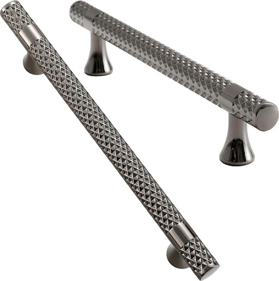 Moderne Goud 128mm meubelgreep set van 6 Ladekastgreep Zwart