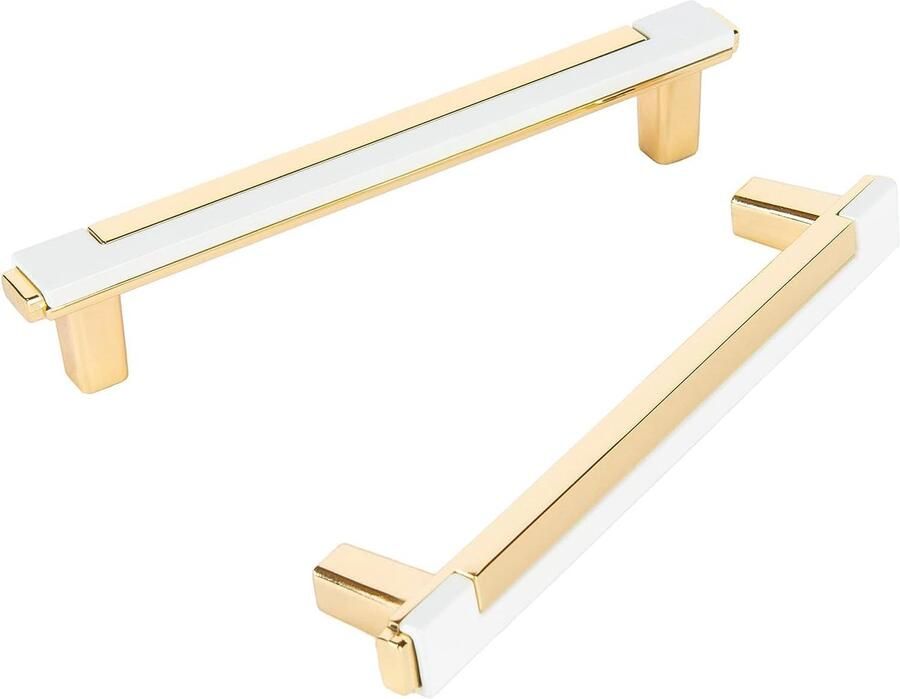 Moderne Goud Handgrepen voor Keuken- en Kledingkasten 128mm Set van 6 stuks