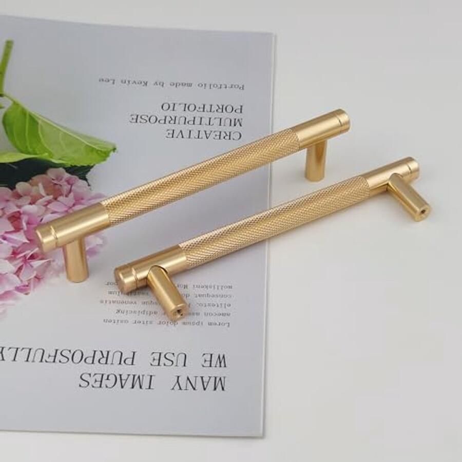 Moderne Gouden Kastgrepen 128mm Gatafstand Deurgrepen voor Keukens Laden en Meubels