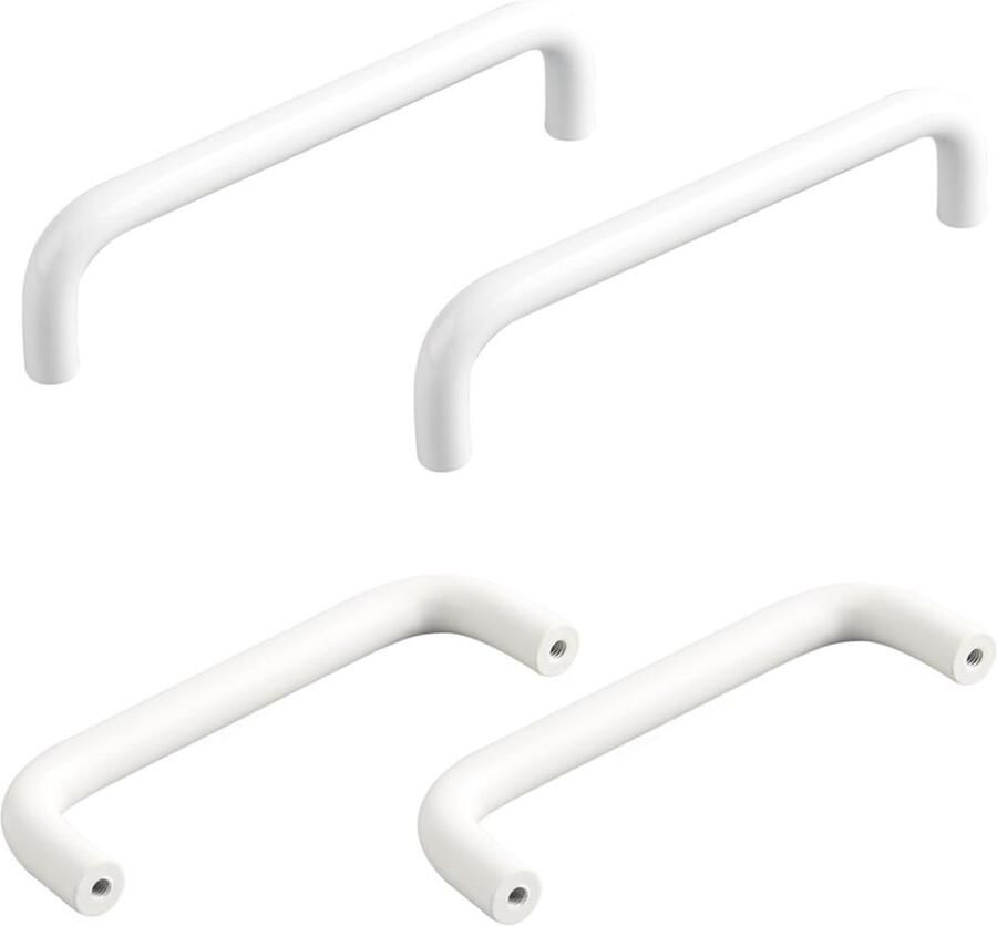 Moderne Handgreep Aluminium Stralend Wit 1 stuk