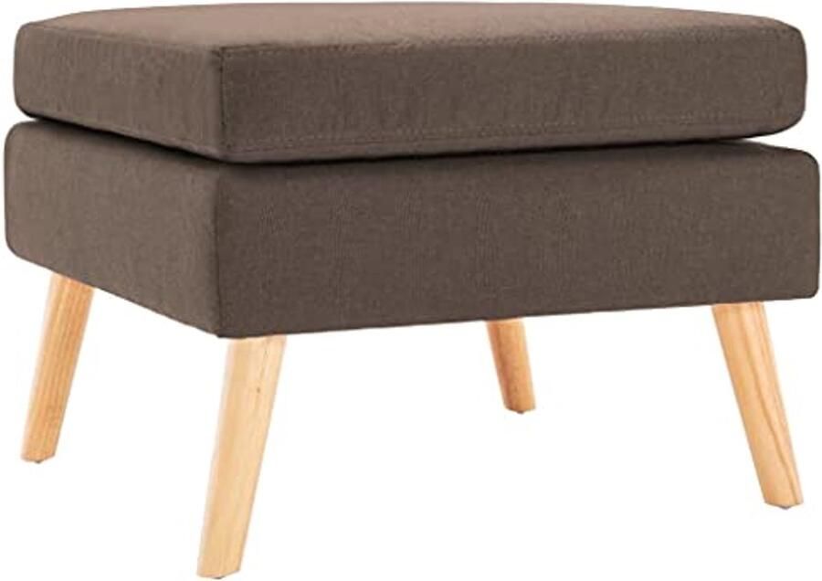 Moderne Hocker Voetenbank in Bruin Comfortabele Zithocker