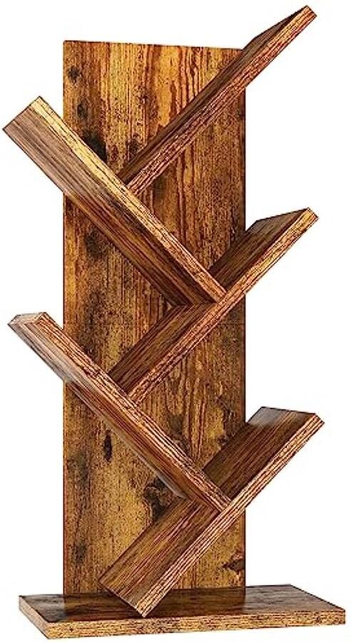 Moderne Houten Boekenkast met 4 Planken voor Boeken Films en Decoraties