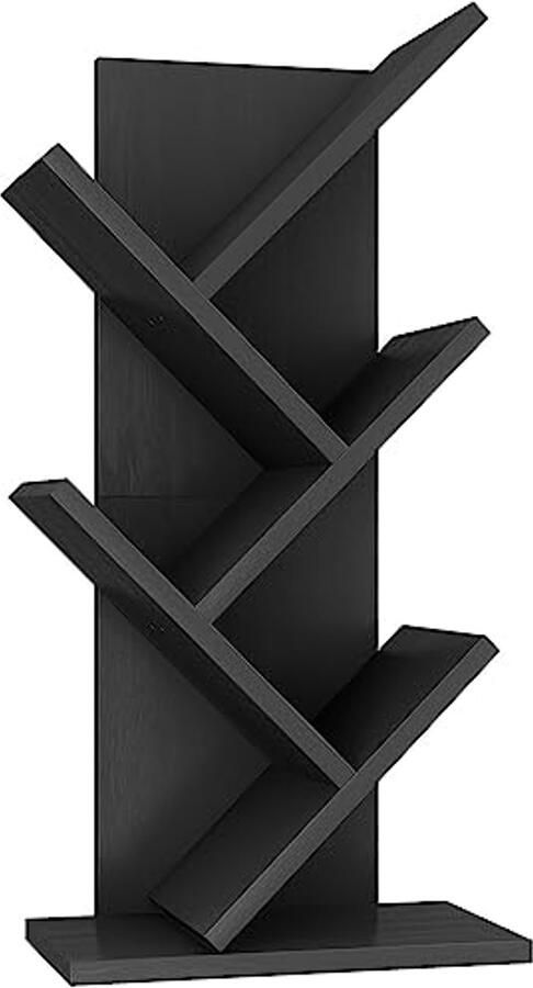 Moderne houten boekenplank met 4 planken voor boeken en decoratie Smalle opbergkast voor slaapkamer en thuiskantoor