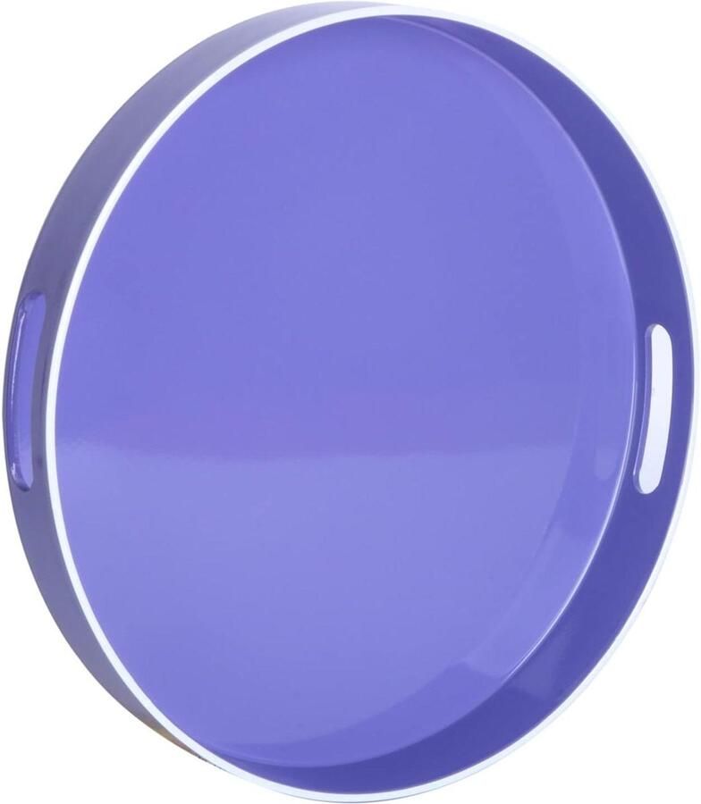 Moderne ijdelheid dienblad Decoratief kunststof dienblad met handgrepen Ottomaans salontafel dienblad Keuken en badkamer dienblad cm Lichtpaars