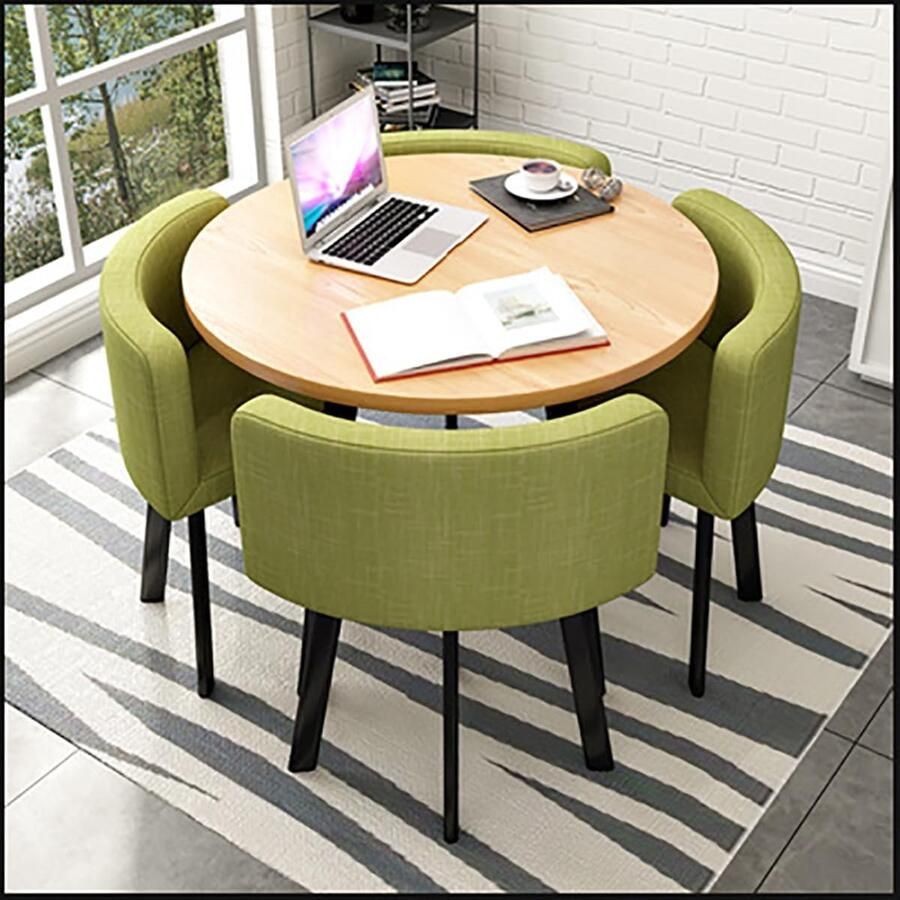 Moderne Inbouw Tafelset met Stoelen voor Kantoor en Receptie Stijlvol en Ruimtebesparend