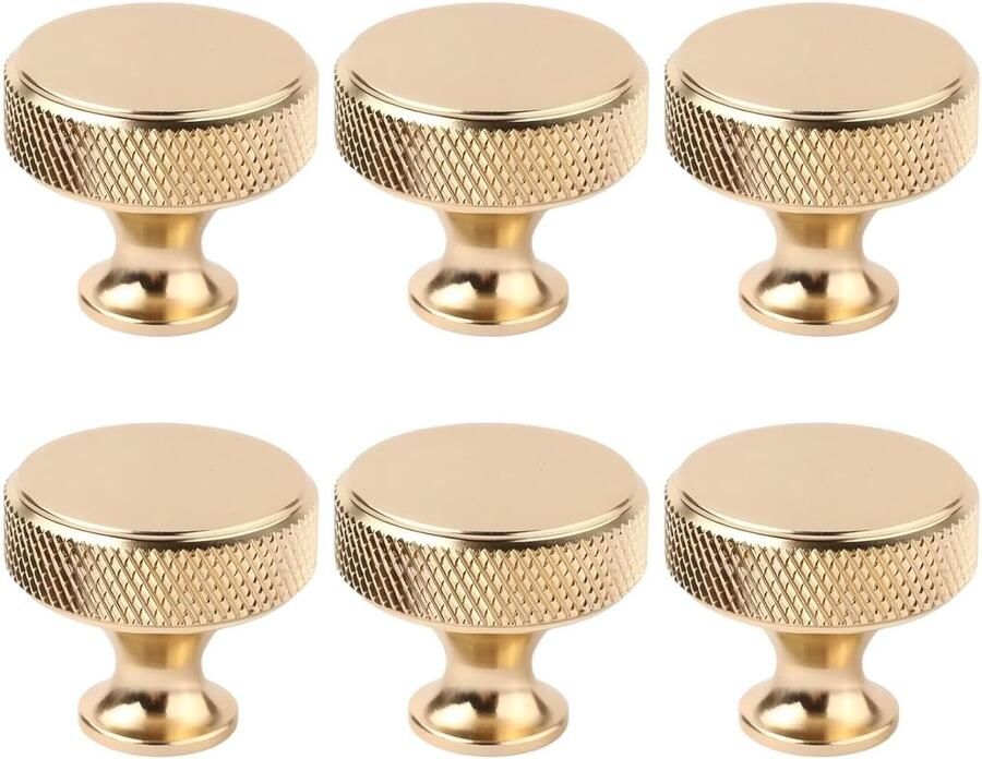 Moderne Kabinet Knoppen Aluminium Set van 6