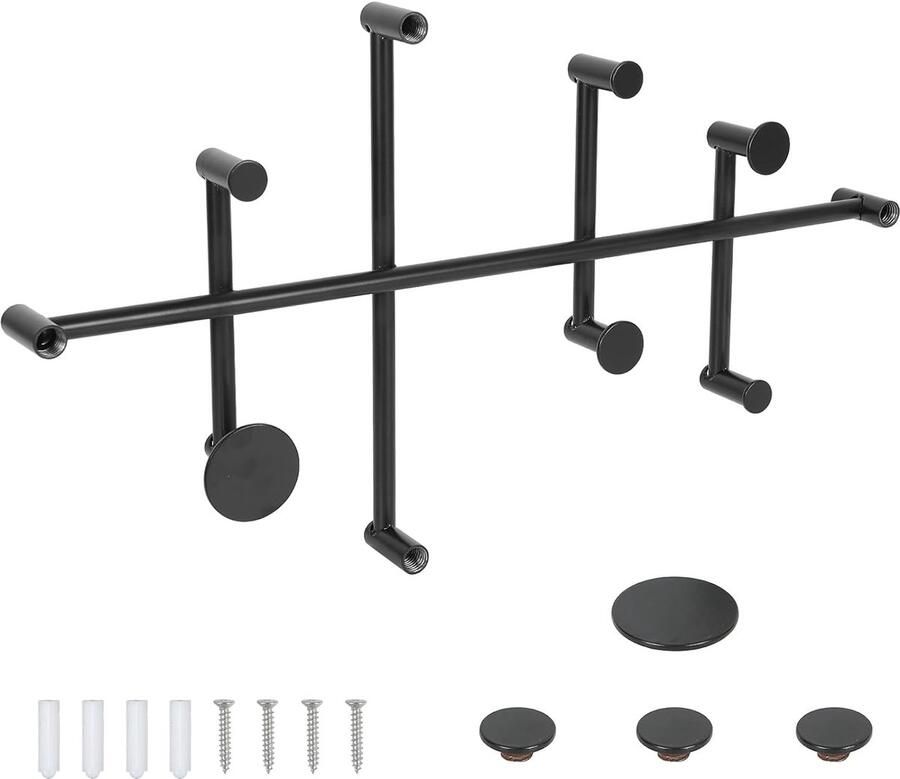 Moderne kapstok ruimtebesparend 1 stuk metaal duurzaam
