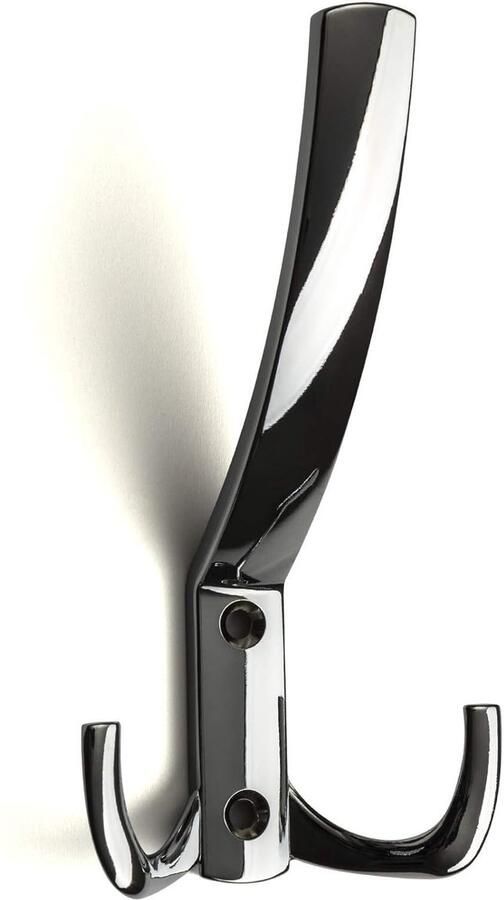 Moderne kapstokhaken chroom set van 10