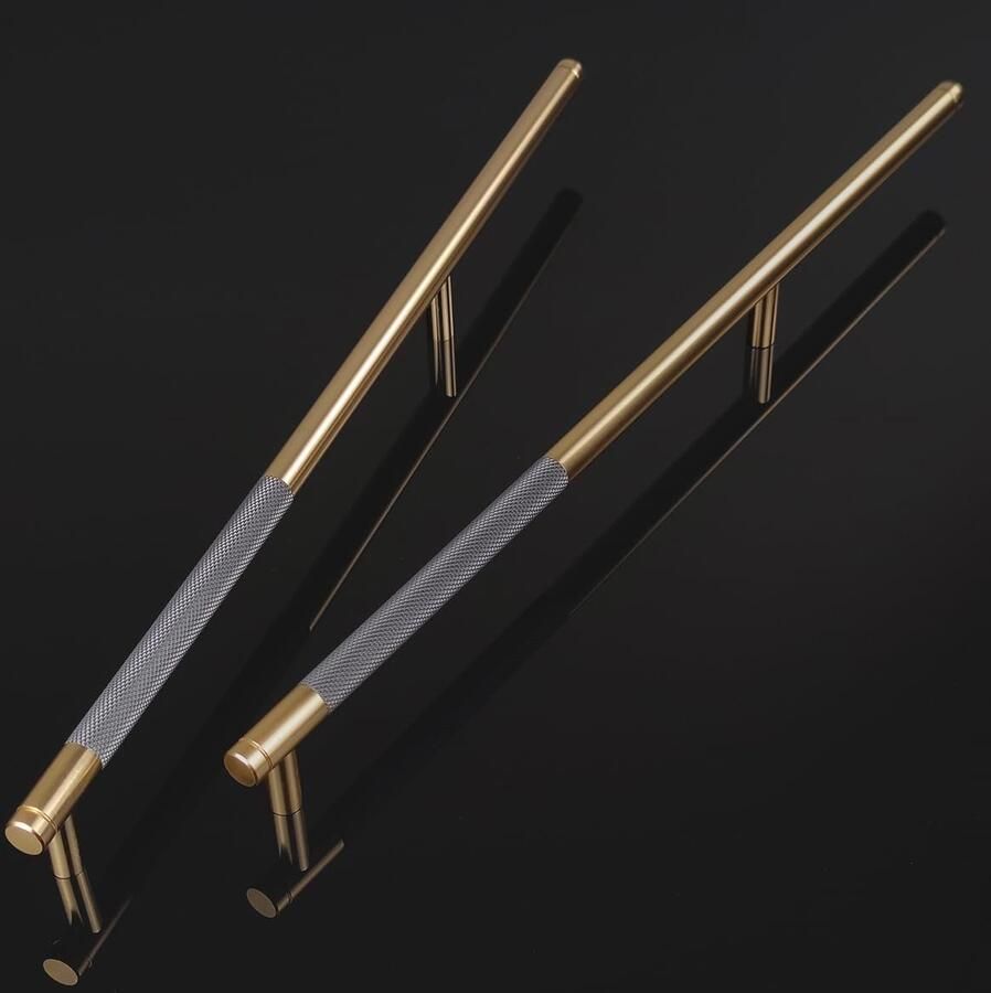 Moderne Kastgrepen Goud Vintage Deurgrepen Kasten 6 Stuks Gouden Grijs