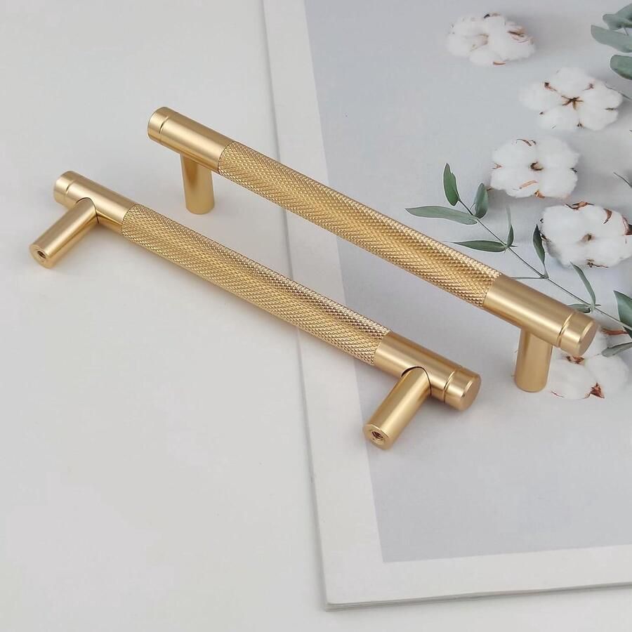 Moderne Kastgrepen Gouden Deurgrepen 6 Stuks