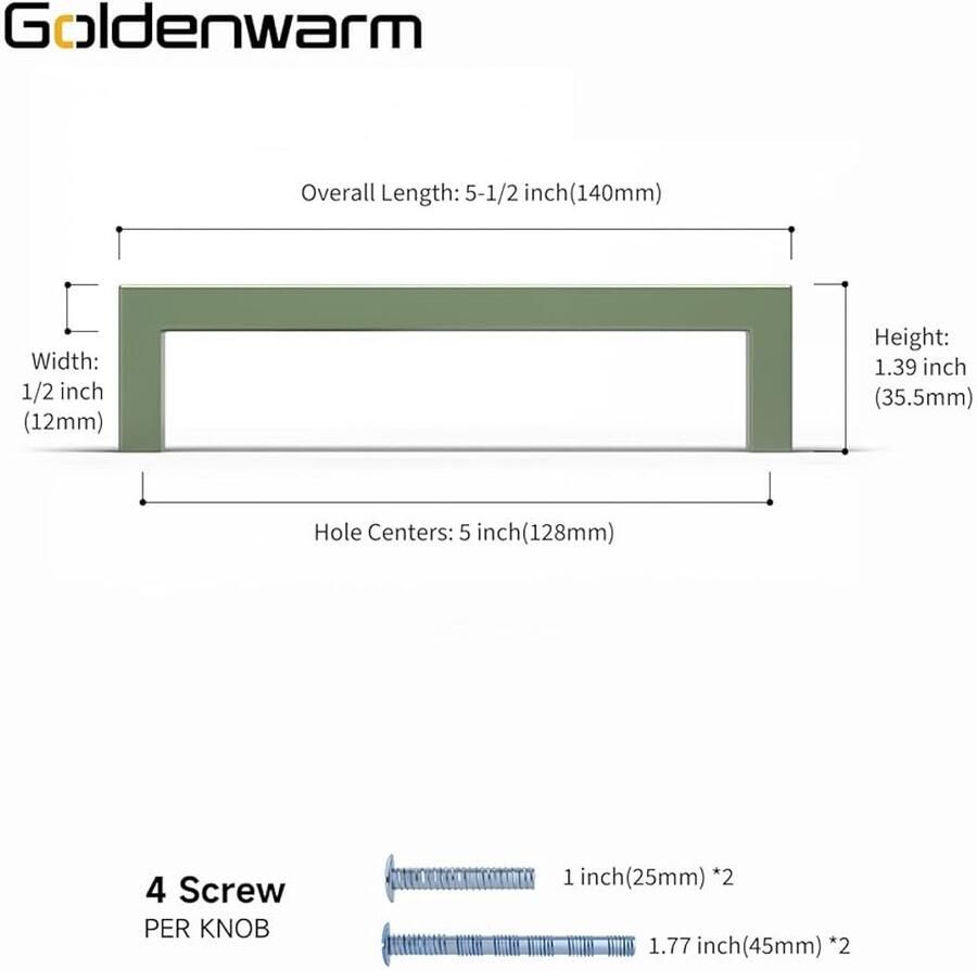 Moderne kastgrepen hoogwaardig roestvrij staal 1 stuk