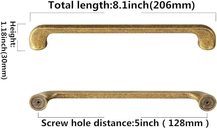 Moderne kastgrepen Zinklegering set van 6 96mm gatencentra