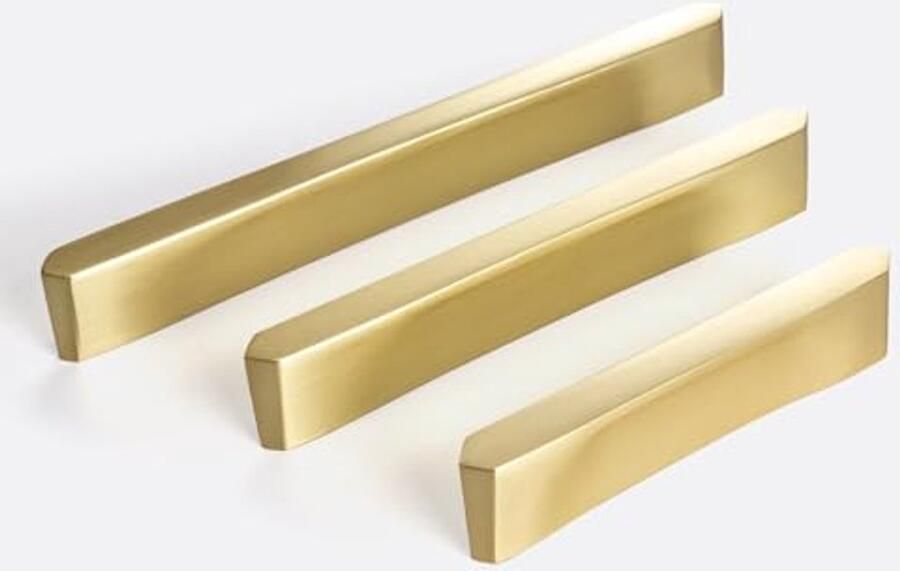 Moderne Keukenladegrepen en Deurgrepen van Zinklegering Goud 128 mm Set van 2 Stuks