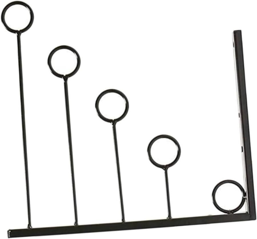 Moderne Kleding Display Rek voor Wandmontage Wandkapstok met Metalen Haken