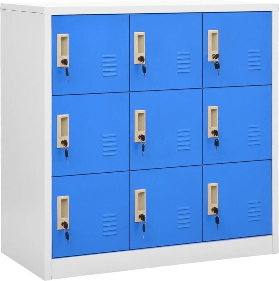 Moderne Lockerkast 90x45x92 5 cm Duurzame Opbergoplossing voor Kantoor en School