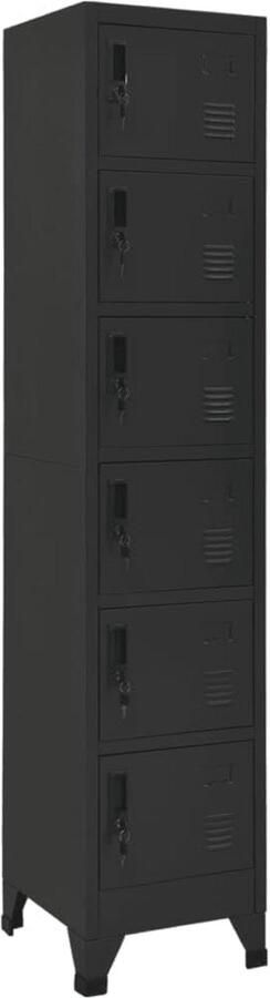 Moderne Lockerkast van Staal 38x40x180 cm Opbergoplossing voor Kantoor en Thuis