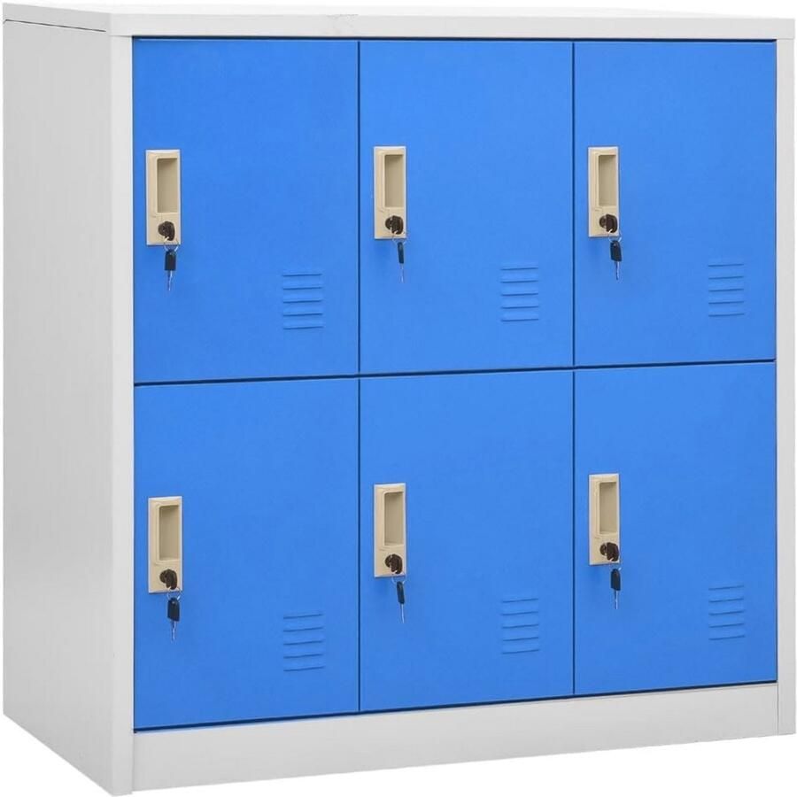 Moderne Lockerkast van Staal 90x45x92 5 cm Ideaal voor Kantoor en School