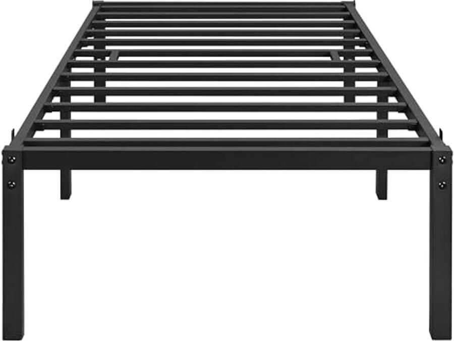 Moderne metalen bedframe 90 x 200 cm zonder hoofd- en voeteneinde
