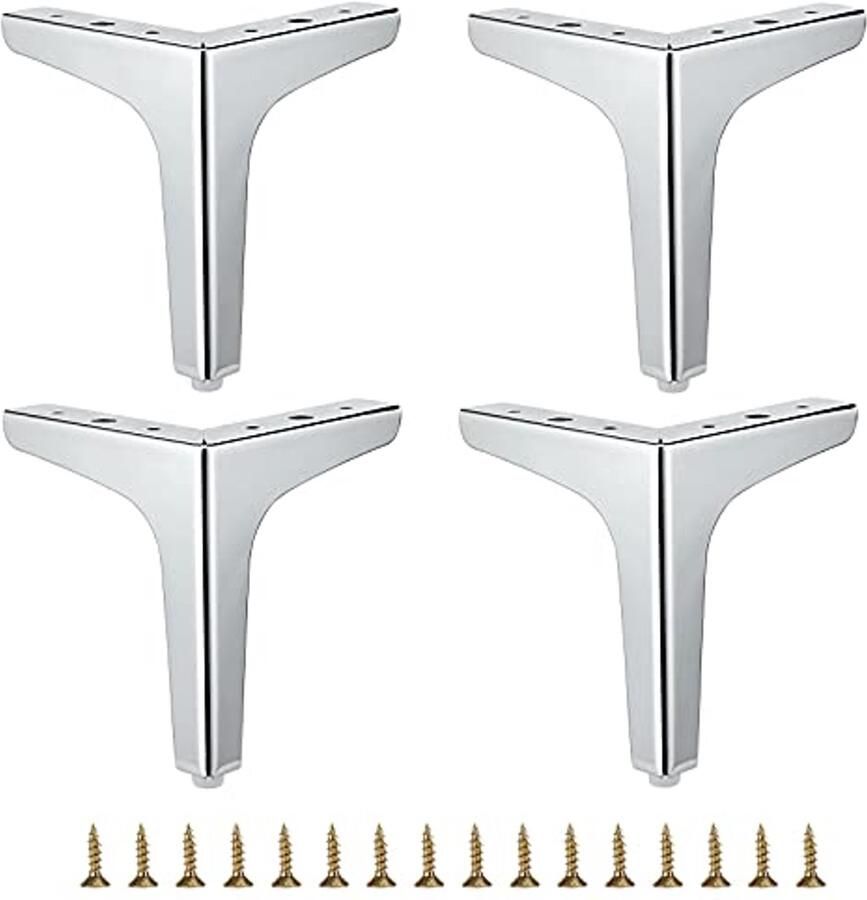Moderne metalen meubelpoten 15 cm 4 Stuks vervangende poten voor banken en meubels