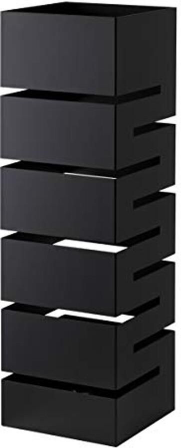 Moderne metalen paraplubak met haak en lekbak