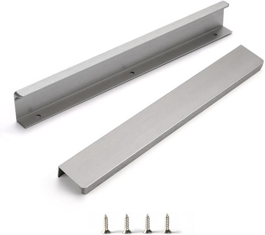 Moderne meubelhandgreep gebruiksvriendelijk 2 stuks geborsteld nikkel