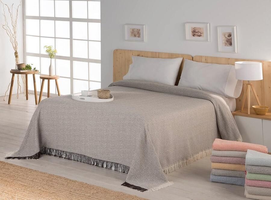 Moderne Multifunctionele Sprei en Plaid voor Bed en Bank Groen (230 x 260 cm)