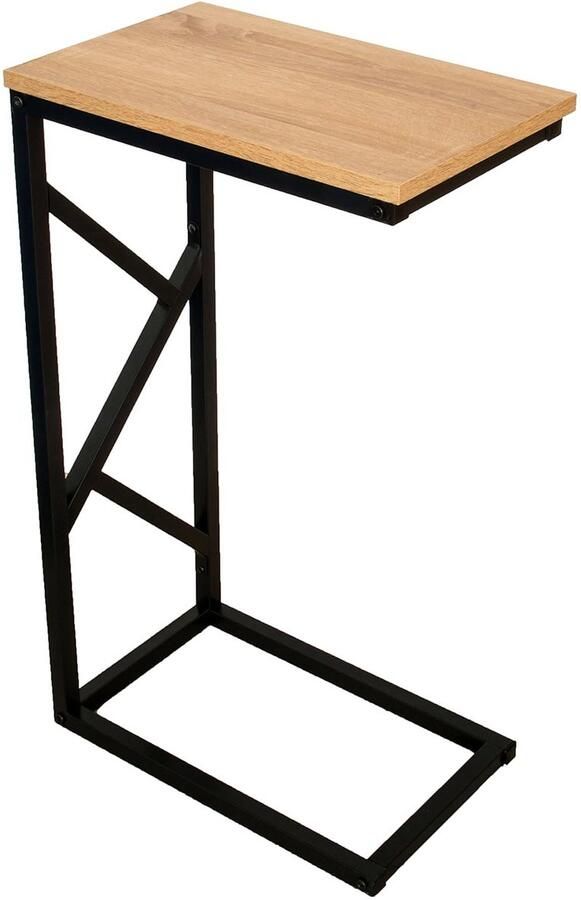 Moderne multifunctionele tafel elegant en duurzaam 1 stuk zwart staal en MDF