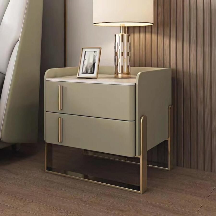 Moderne Nachtkastjes Set van 2 met Lades Perfect voor Slaapkamer en Organisatie
