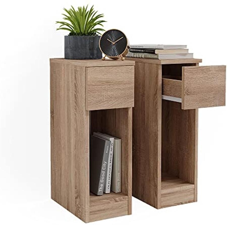 Moderne Nachtkastjes Set van 2 Ruimtebesparend en Stijlvol