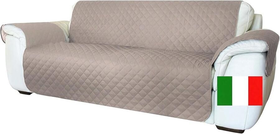 Moderne omkeerbare bankhoes voor 3-zits banken Waterdicht vlekbestendig en antislip Dove Grey