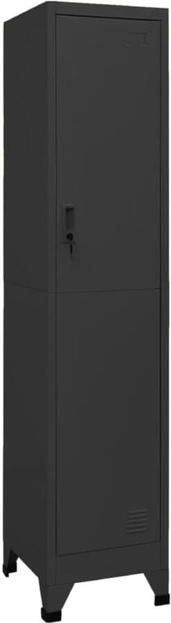 Moderne Opbergkast van Staal Lockerkast 38x45x180 cm Duurzaam en Ruimtelijk