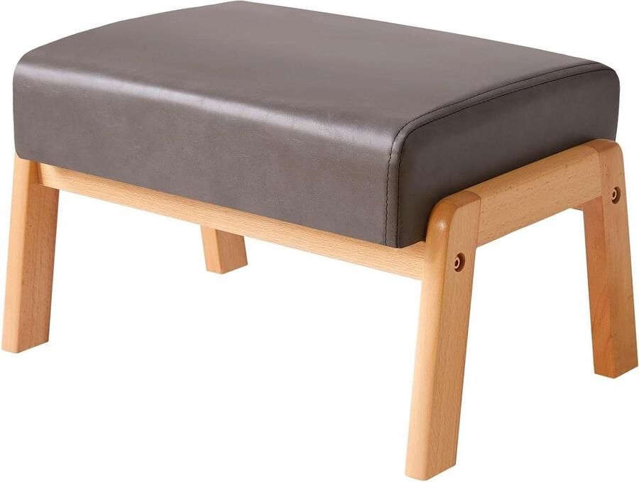 Moderne Ottomaanse voetsteun 102 H Small Foot Kruk Ottomaanse rechthoekige PU kunstleer voetsteun met gewatteerde zitting voor woonkamer slaapkamer bank kantoor
