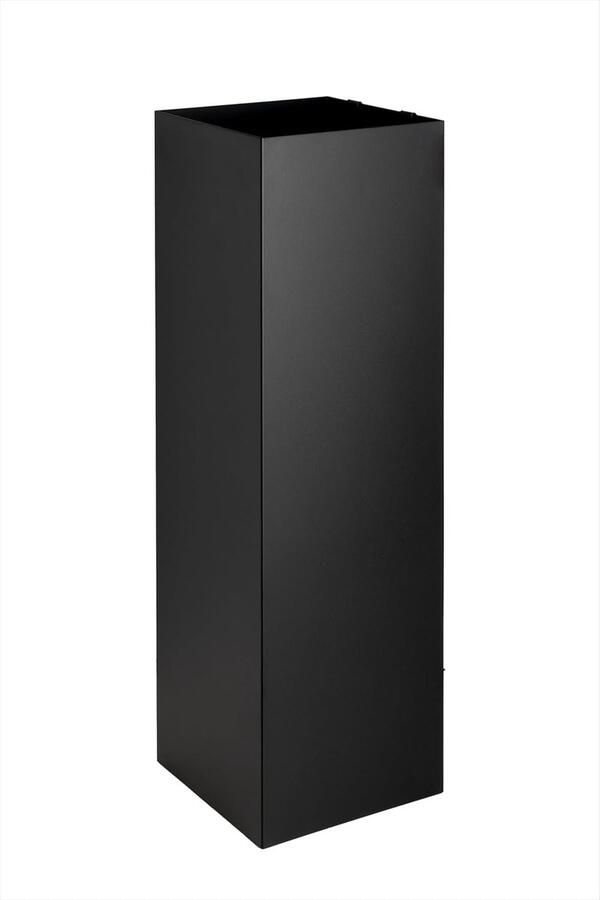 Moderne Paraplubak Metaal met 2 Haakjes & Wateropvangbak 49cm Zwart