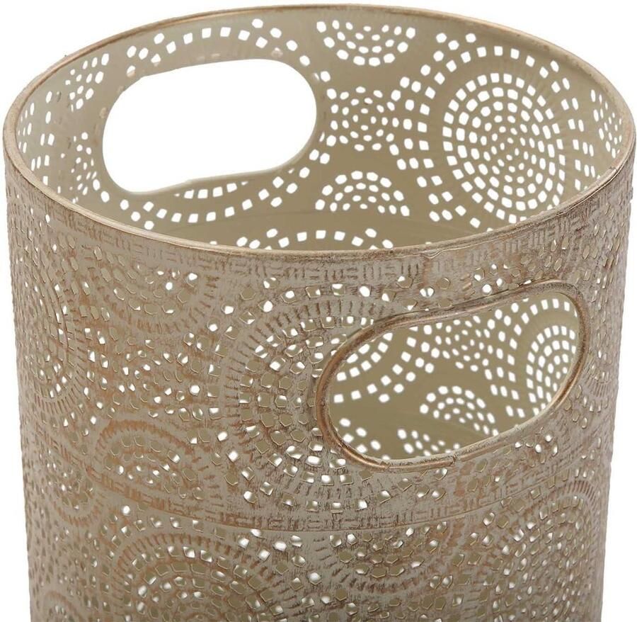 Moderne Paraplubak voor Inkomhal Slaapkamer of Zaal Metalen Parapluhouder Afmetingen 48x20x20 cm Bruin