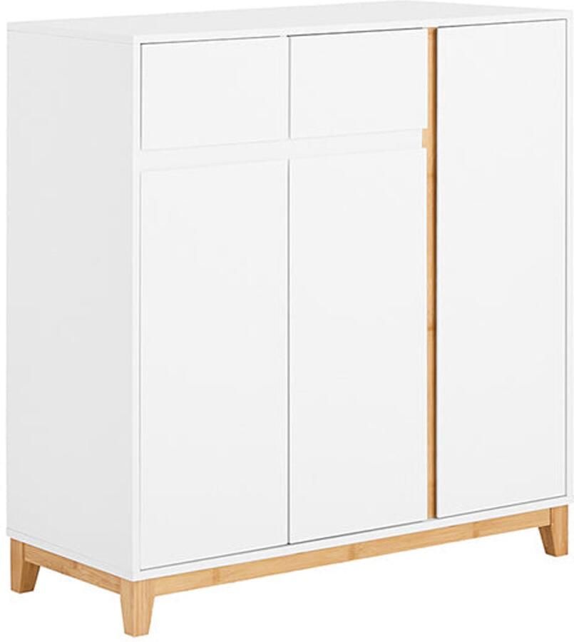 Moderne schoenkast Opslageenheid Space Saver Compact en verstelbaar 80 cm x 85 cm x 34 cm