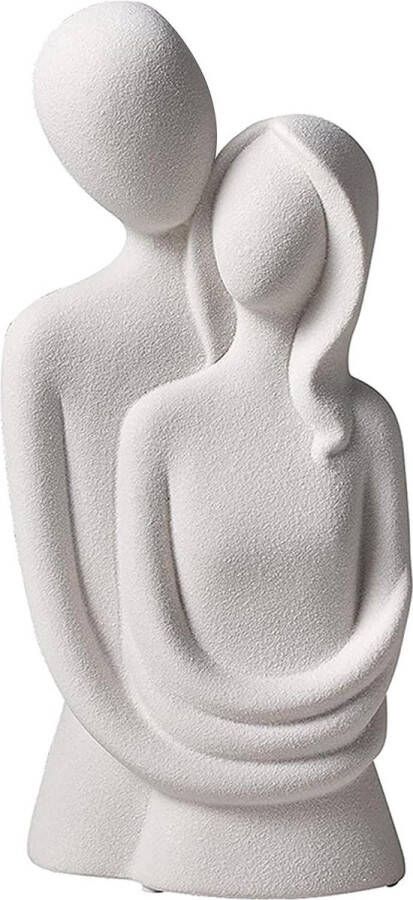 Moderne sculptuur Paar keramische sculptuur Woonkamer keramische sculptuur Abstract modern cadeau bureau Home Decor Paar standbeeld