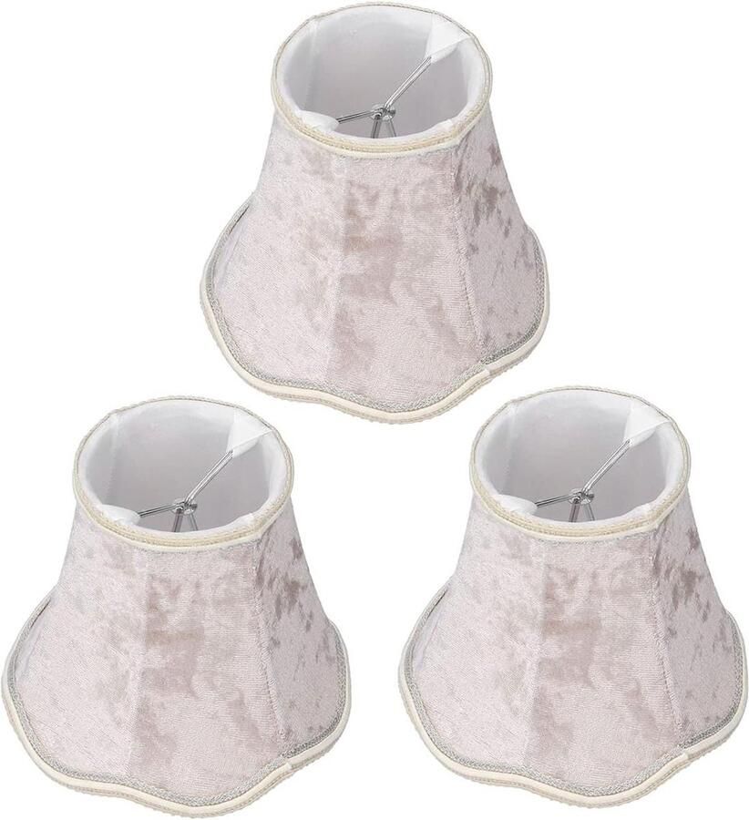 Moderne Set van 3 Clip-on Bell Lampenkappen voor Kroonluchter en Hanglamp Lichtkapjes voor Vloerlamp Kroonluchter Vervanging
