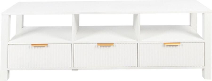 Zonder merk Gotagee Moderne TV-kast Woonkamerkast Opbergkast Vitrinekast Opbergkast 152 5 cm Wit