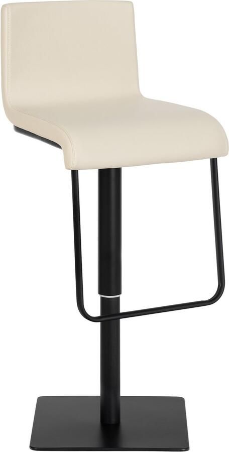 Moderne Verstelbare Barkruk Kunstleren Stoelbekleding 360° Draaibaar en Hoogte Aanpasbaar