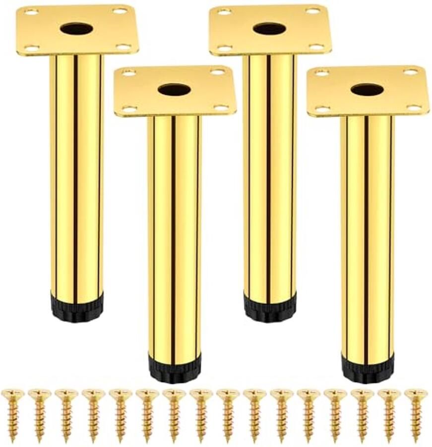 Moderne Verstelbare Meubelpoten voor Dressoir en Meubels Set van 4 6 inch (15 cm)