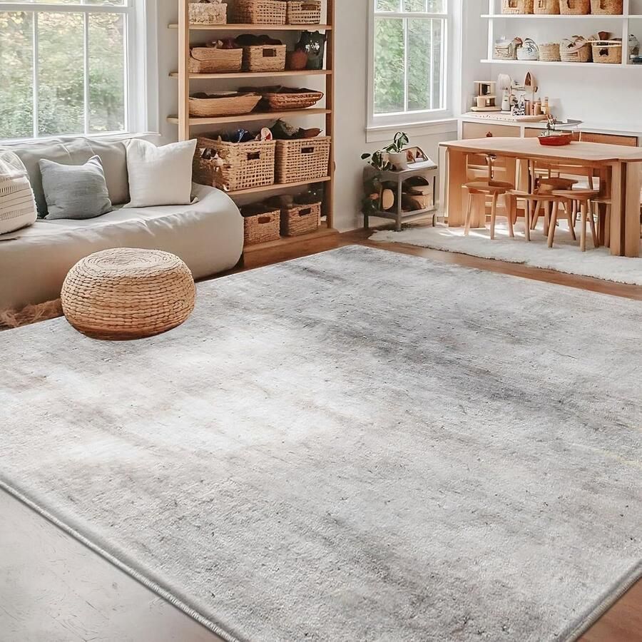 Moderne Vloerkleed Zacht en Laagpolig 1 stuk Lichtbruin Multi 200 x 300 cm