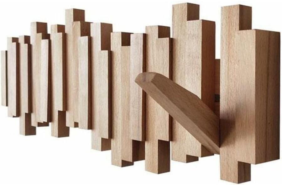 Moderne wandgemonteerde kapstok massief houten hoekhanger voor slaapkamer wandgemonteerde kapstok