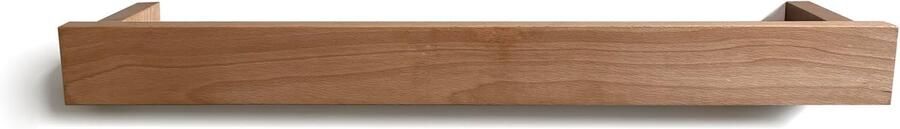 Wandgemonteerde Kapstok Garderobehaken Hout met 5 verborgen Wandhaak ruimtebesparende wandmontage modern Design 60 cm Aphro