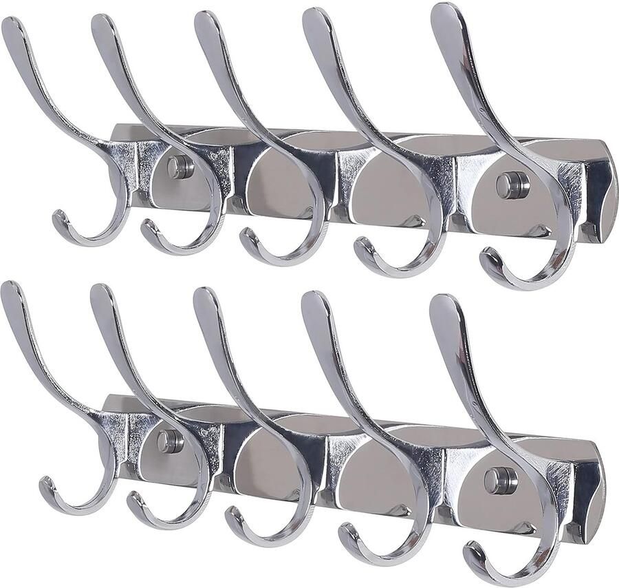 Moderne wandkapstok ruimtebesparend 1 stuk roestvrij staal en aluminiumlegering 16 x 4 x 2-5 8 inch