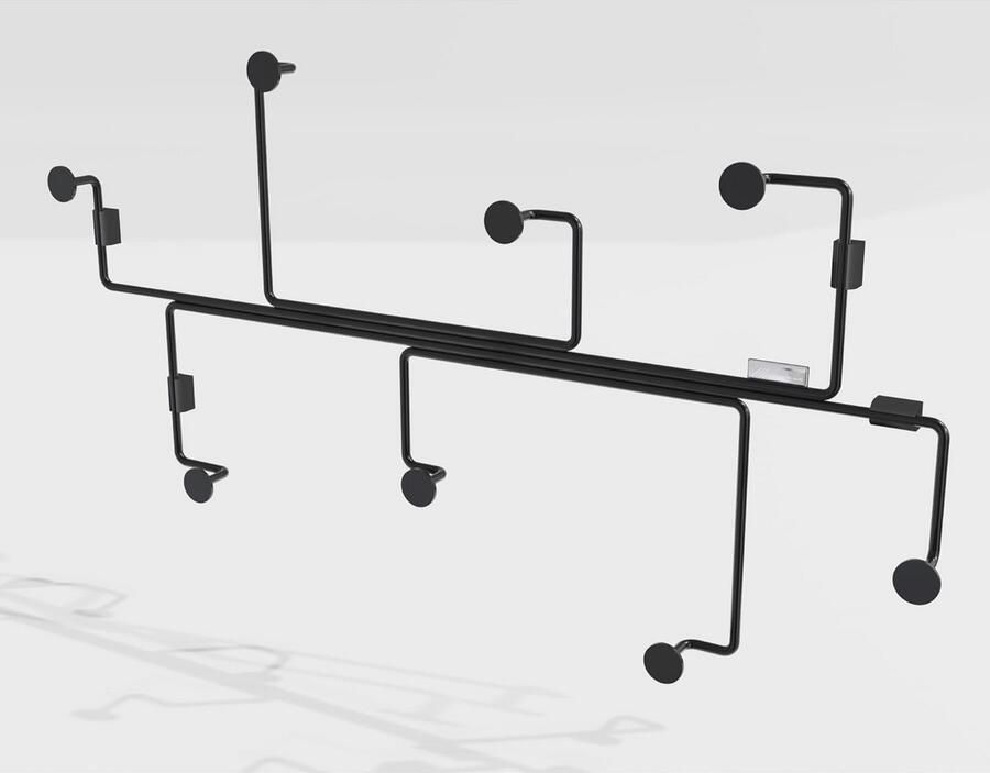 Moderne wandkapstok van metaal 'Kamp' stijlvolle en decoratieve garderobehaken voor jassen en mantels