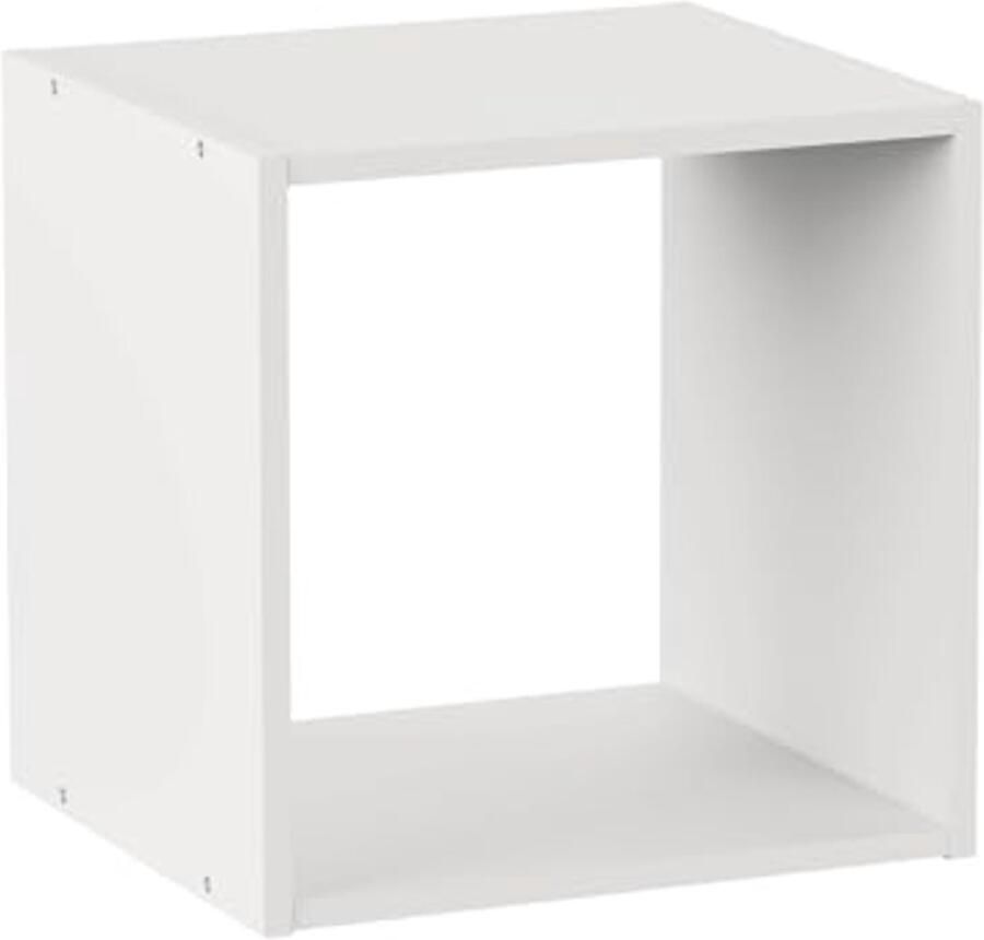 Moderne Wandplank en Vloerkubus met 1 Niveau Opbergrek 34 5 x 32 x 34 5 cm