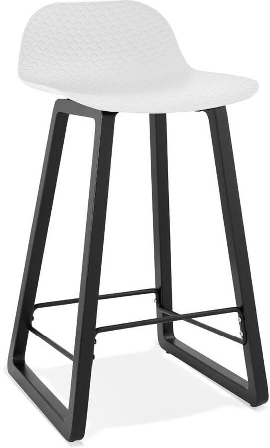 Moderne Witte Snackkruk Barkruk Comfortabel Design 69cm