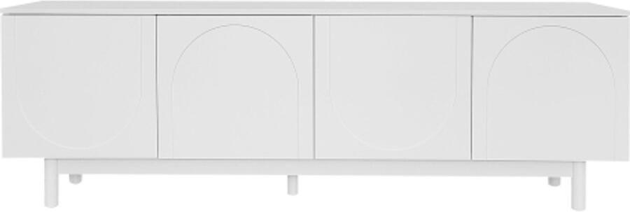 GOTAGEE Moderne witte tv-kast – 175 x 38 x 56 cm verstelbare planken lichtgewicht lowboard tv-meubel in luxe stijl