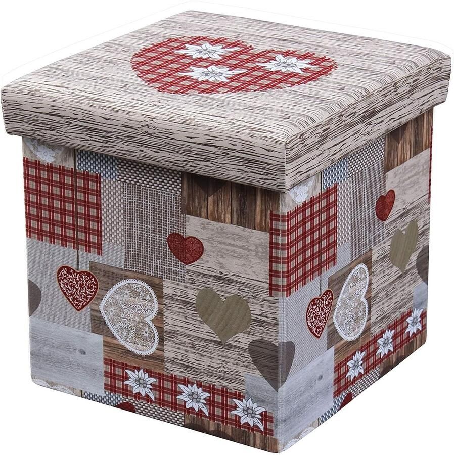 Moderne zitzak met opbergruimte multifunctioneel 1 stuk vierkant 38 x 38 x 38 cm